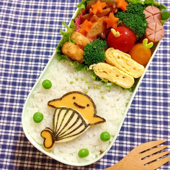 簡単キャラ弁☆クーちゃんのお弁当♪